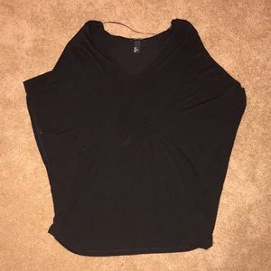 Black flowy top